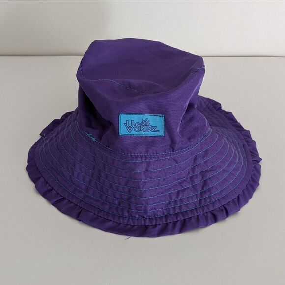 UV Skinz Purple Pink Reversible Bucket Sun Hat Toddler 3T-4T - Picture 2 of 5